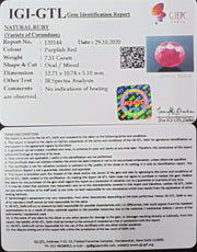 8.33 Ratti Natural Neo Burma Ruby with Govt. Lab Certificate-(5661)